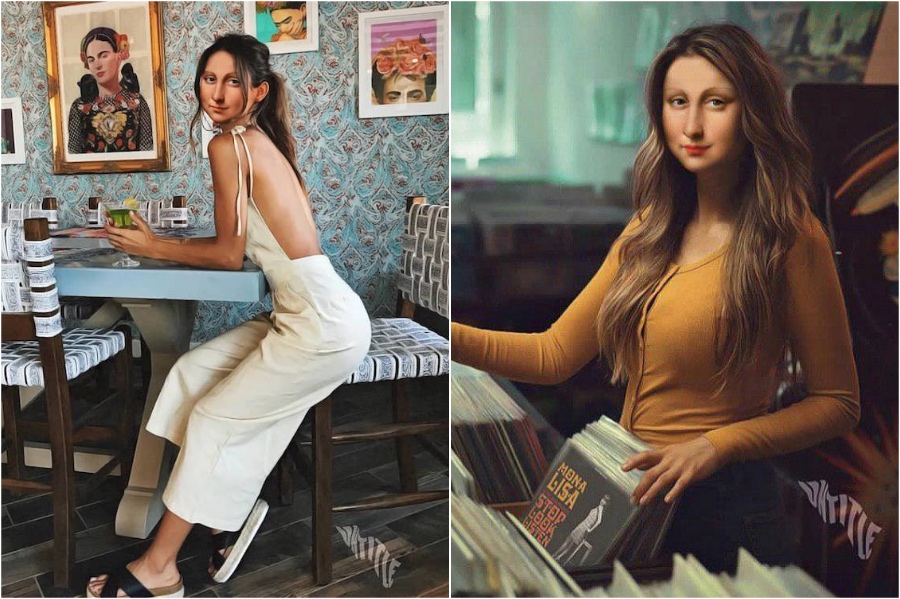 Mona Lisa in  Instagrammable cafes | Mona Lisa Reimagined In The Modern World Excerpt | Her Beauty