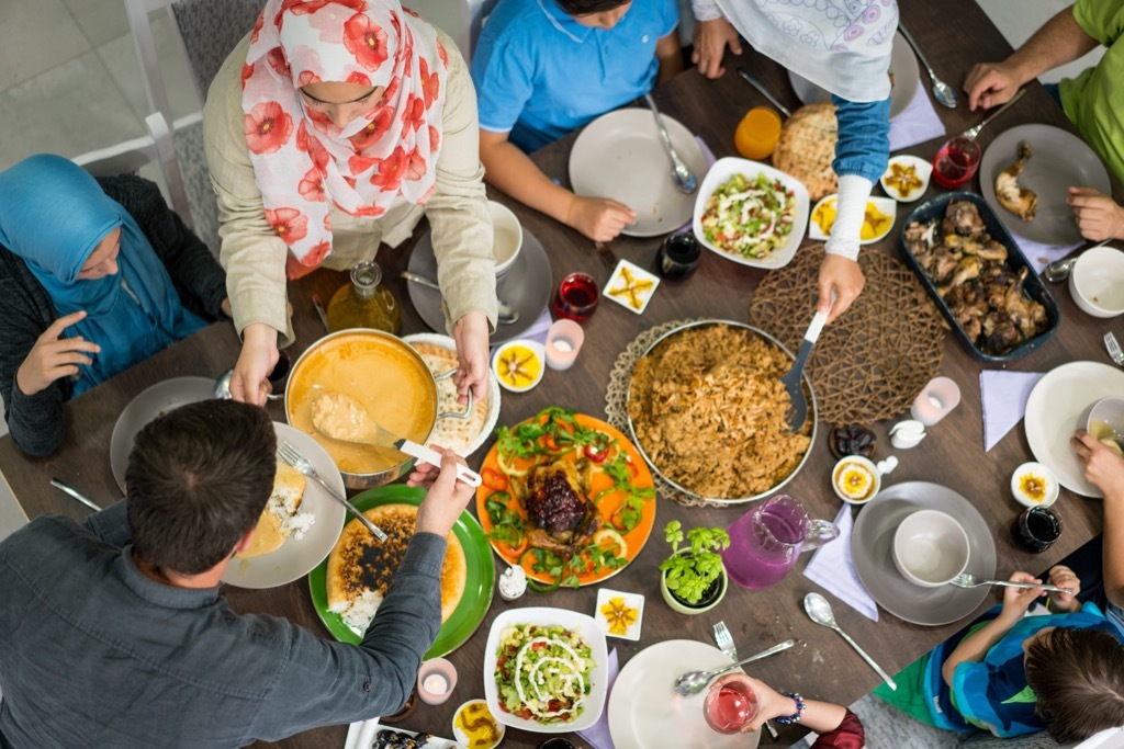 Friends Enjoying a Ramadan Dinner Ways Ramadan is Celebrated