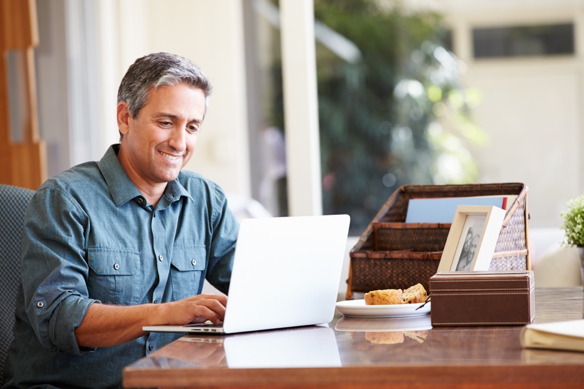 Man on a laptop