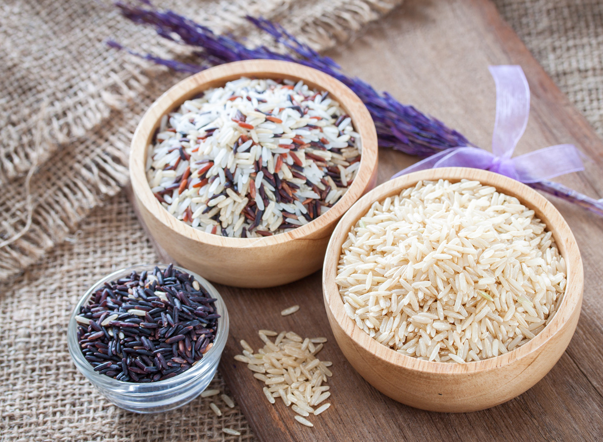 Different types of rice