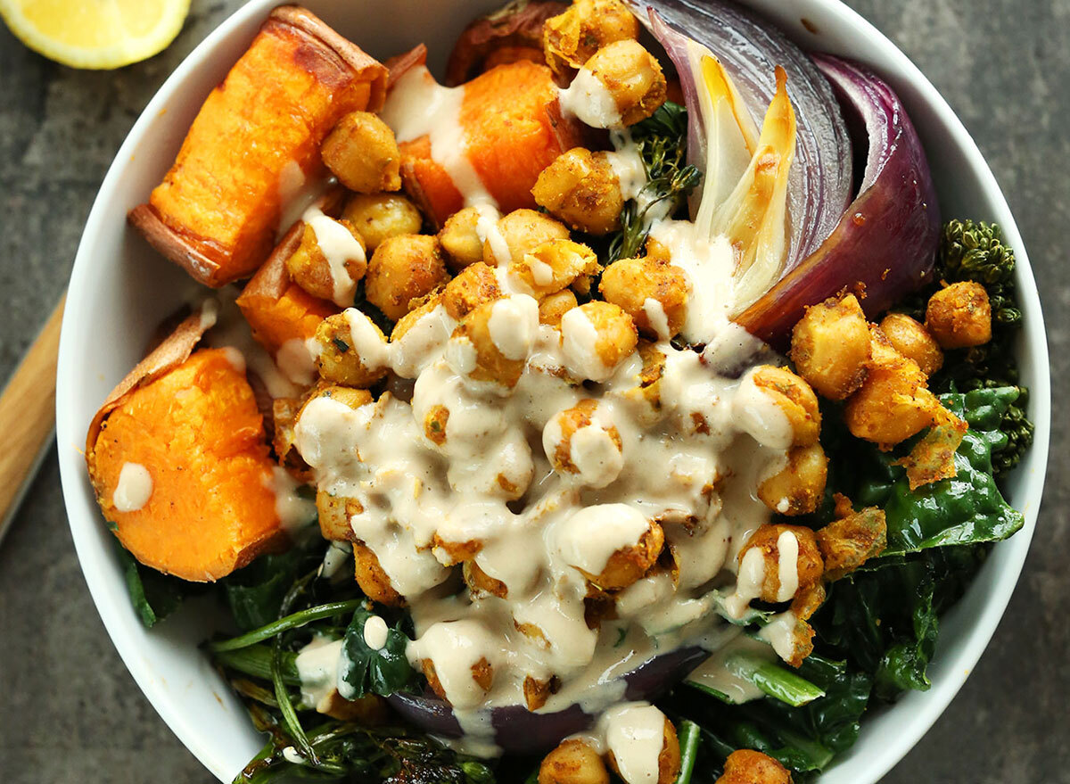 sweet potato buddha bowl