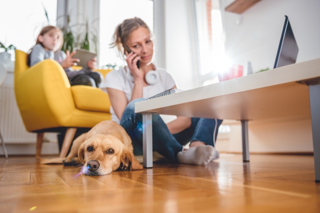 mom with daughter and dog Moms Should Never Say