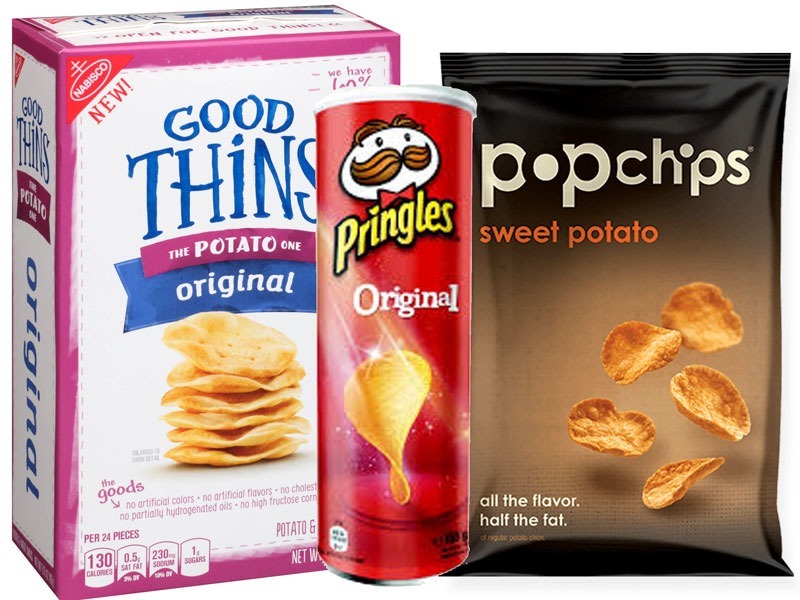 Untrustworthy foods potato snacks