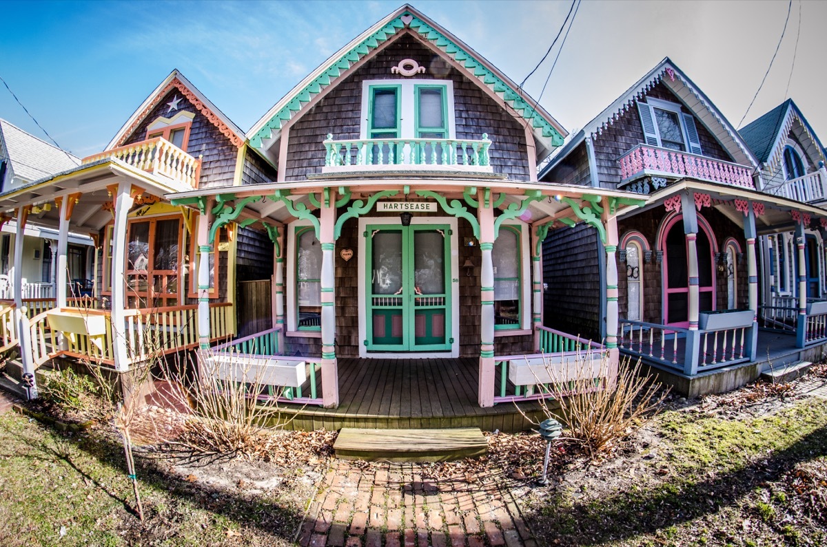 colorful gingerbread houses