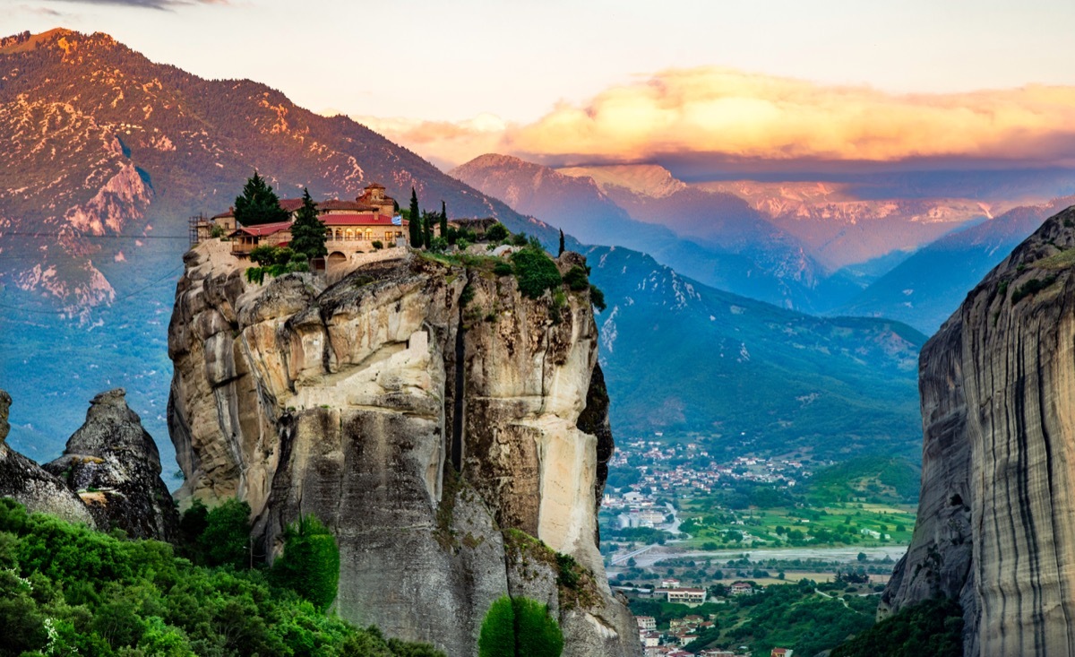 one of the meteora monasteries in greece