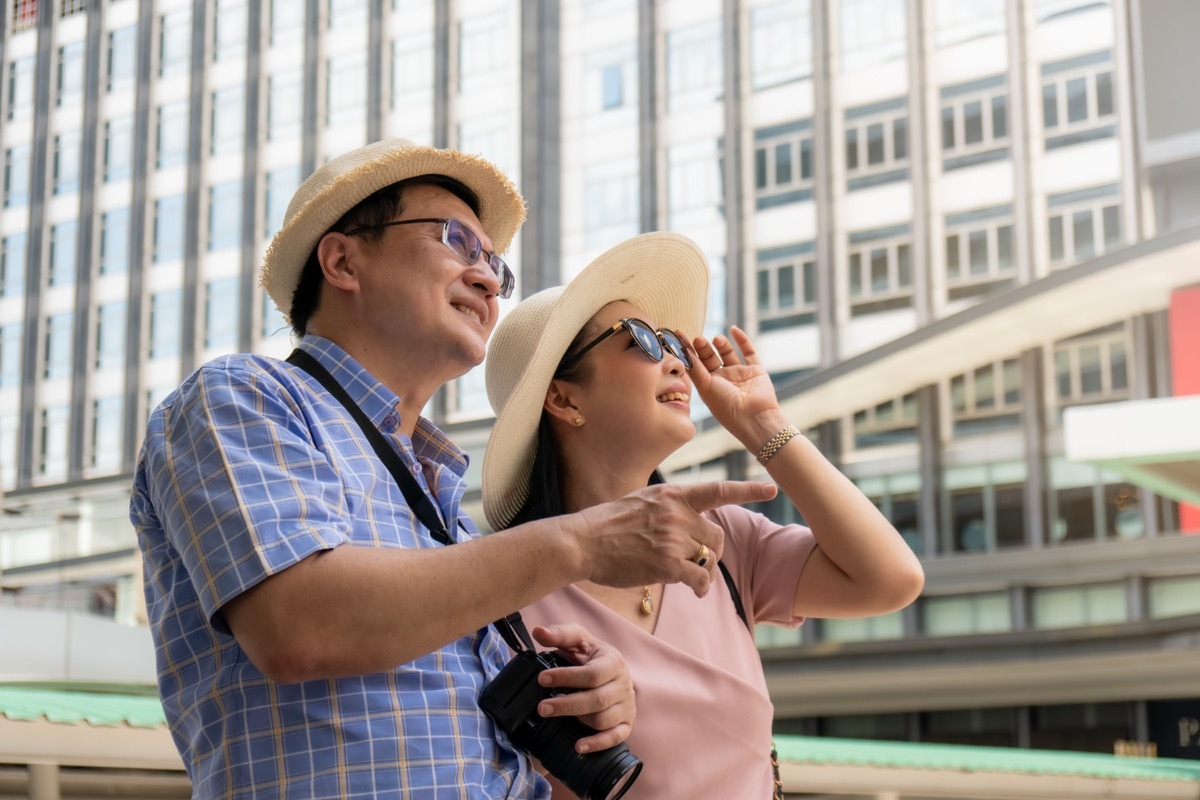 Tourist couple