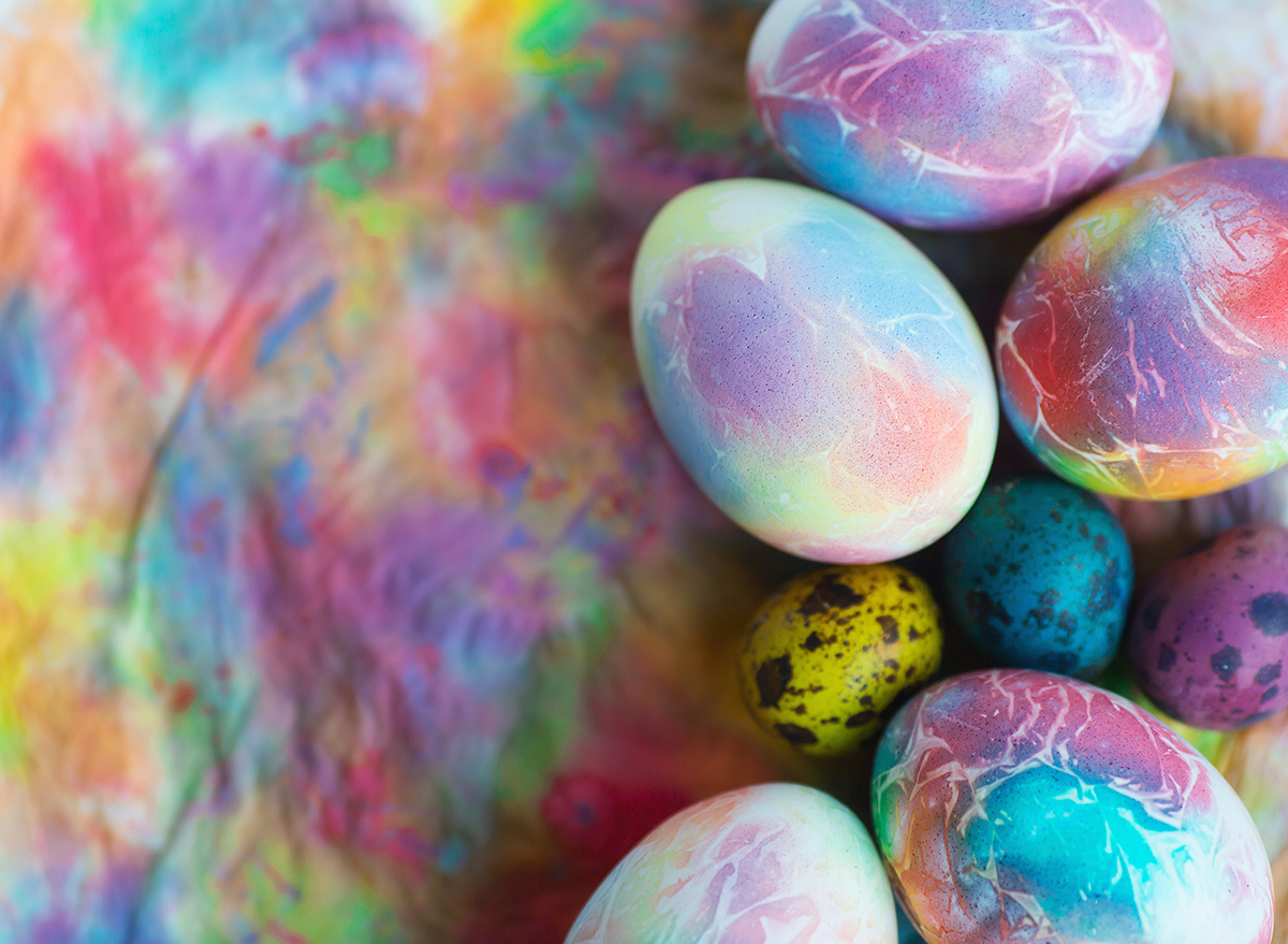 watercolor easter eggs