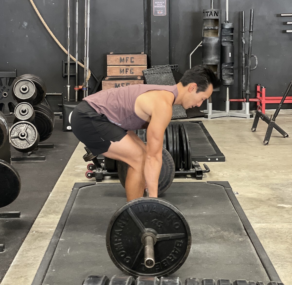 improper deadlift setup