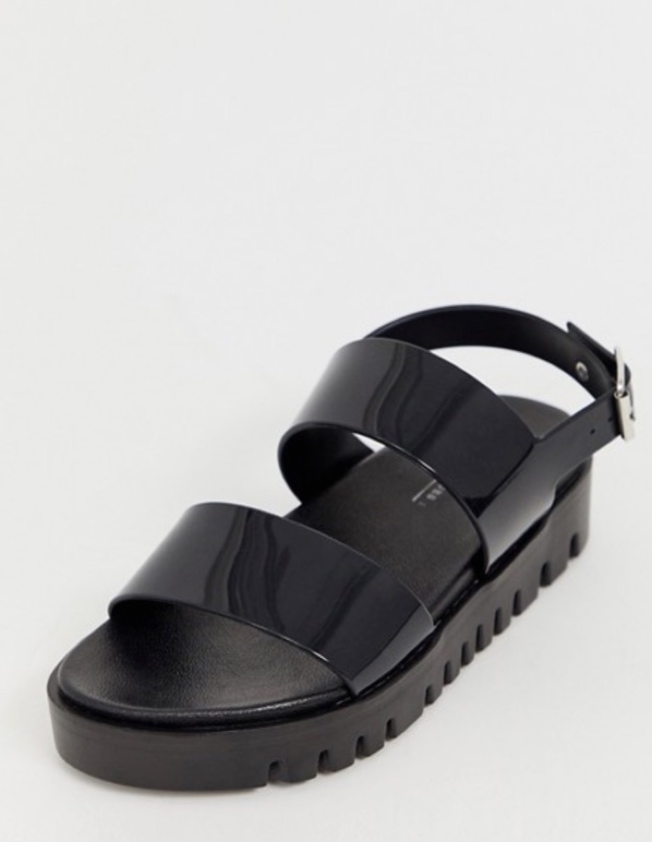 black jelly sandals, affordable sandals