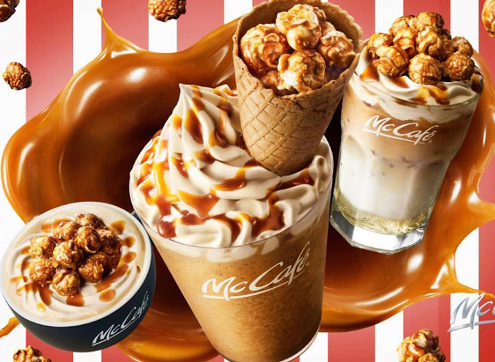 Mcdonalds caramel popcorn frappe