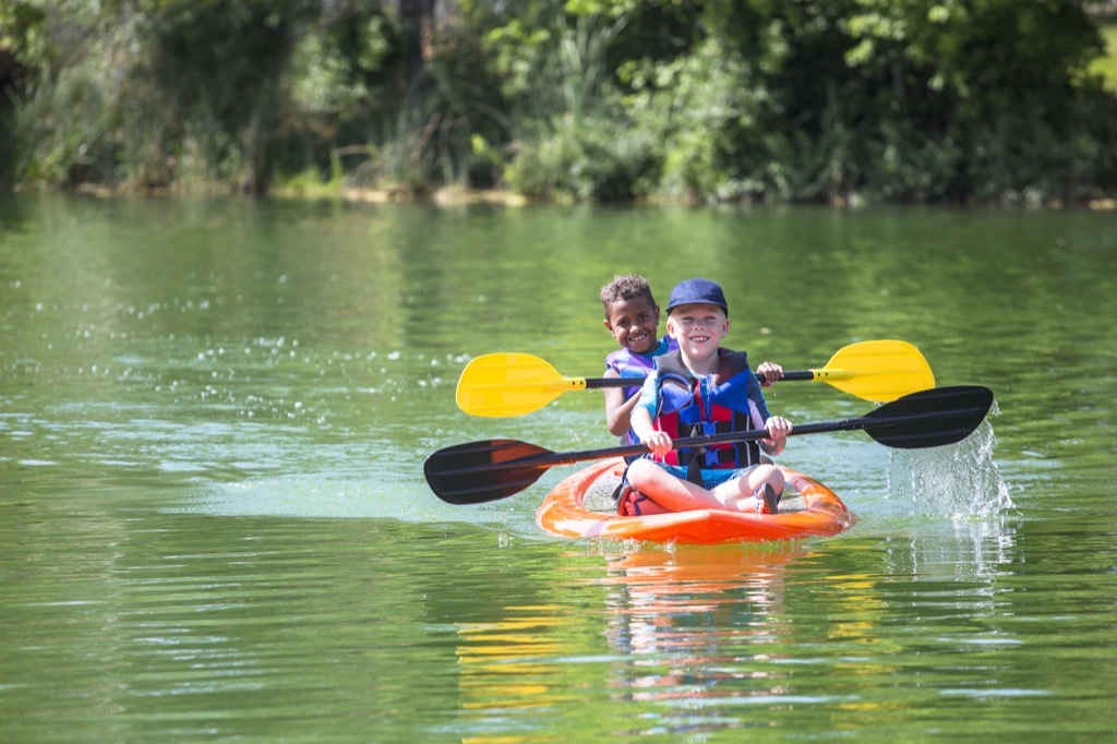 Kids at camp summer camp lessons