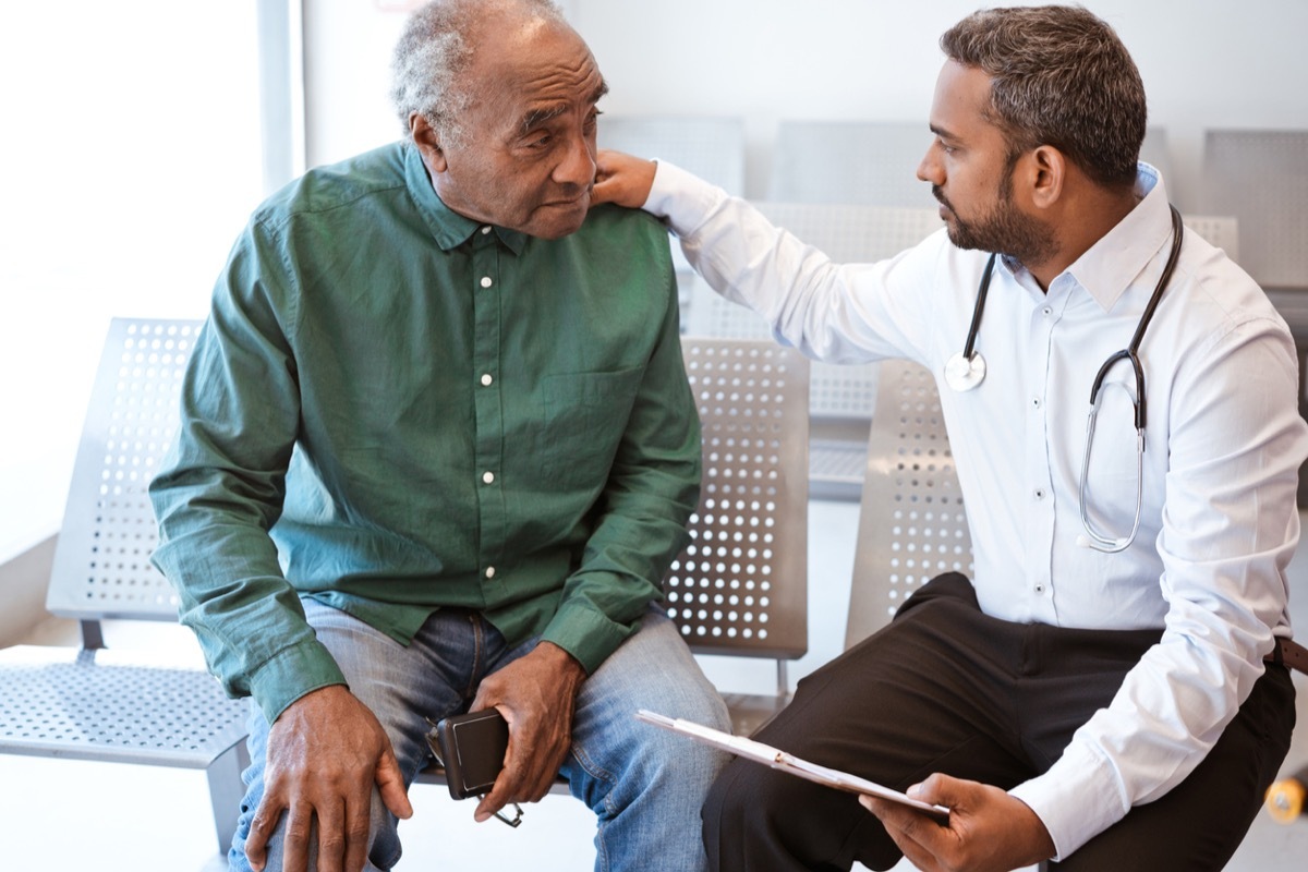 doctor with sad patient