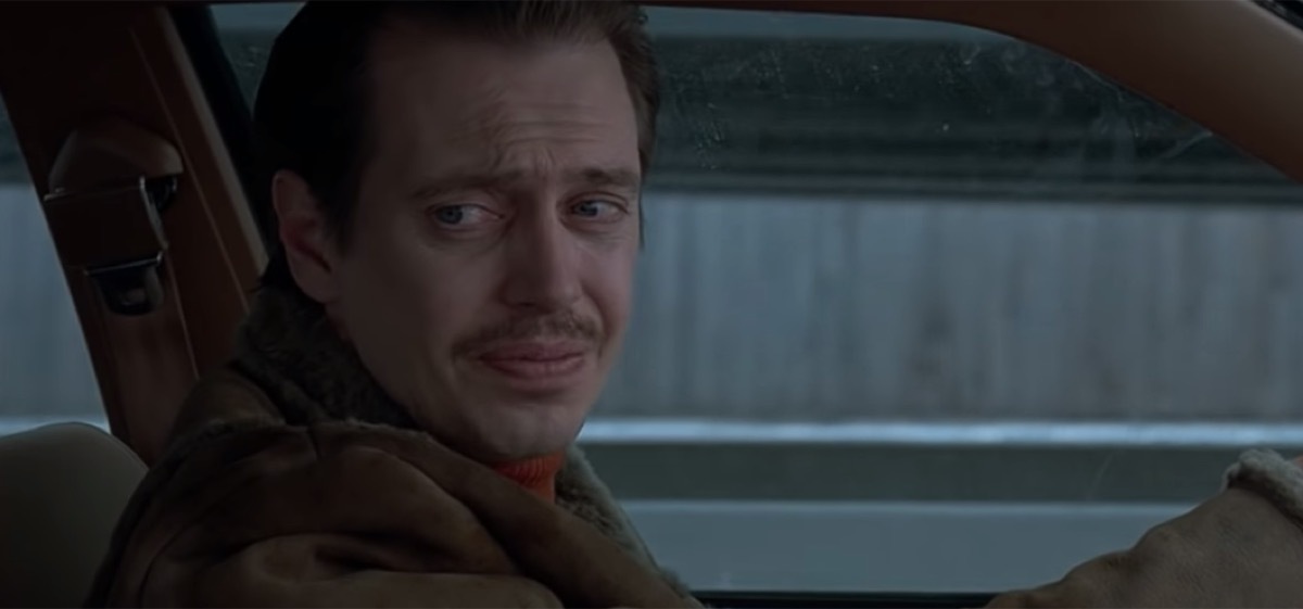 seve buscemi driving in a car