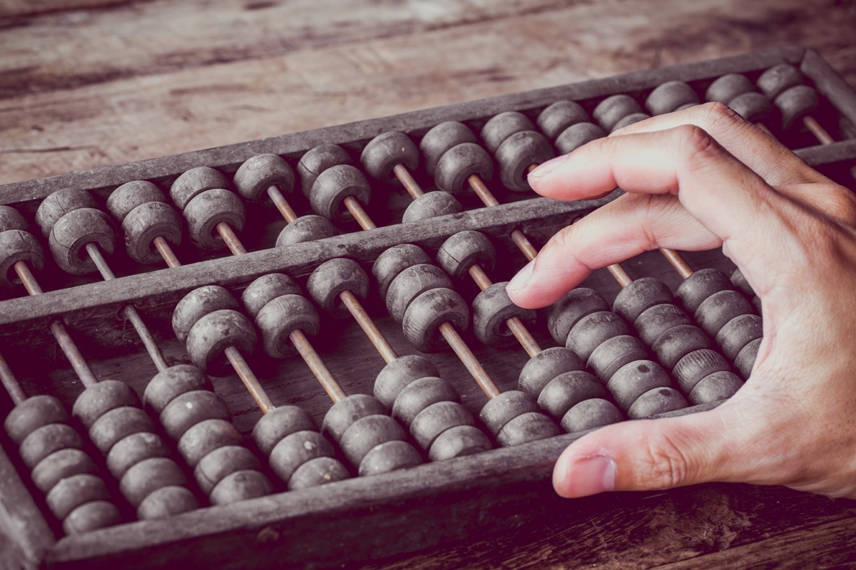 Abacus Old Classroom Objects