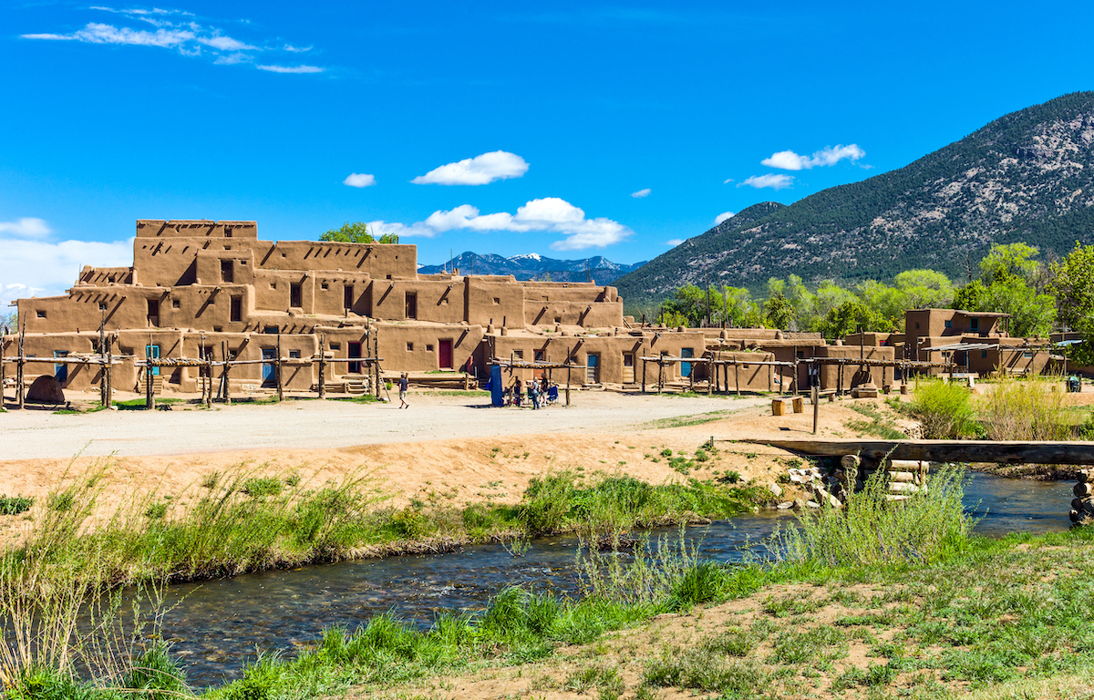 the native pueblo in Taos New Mexico