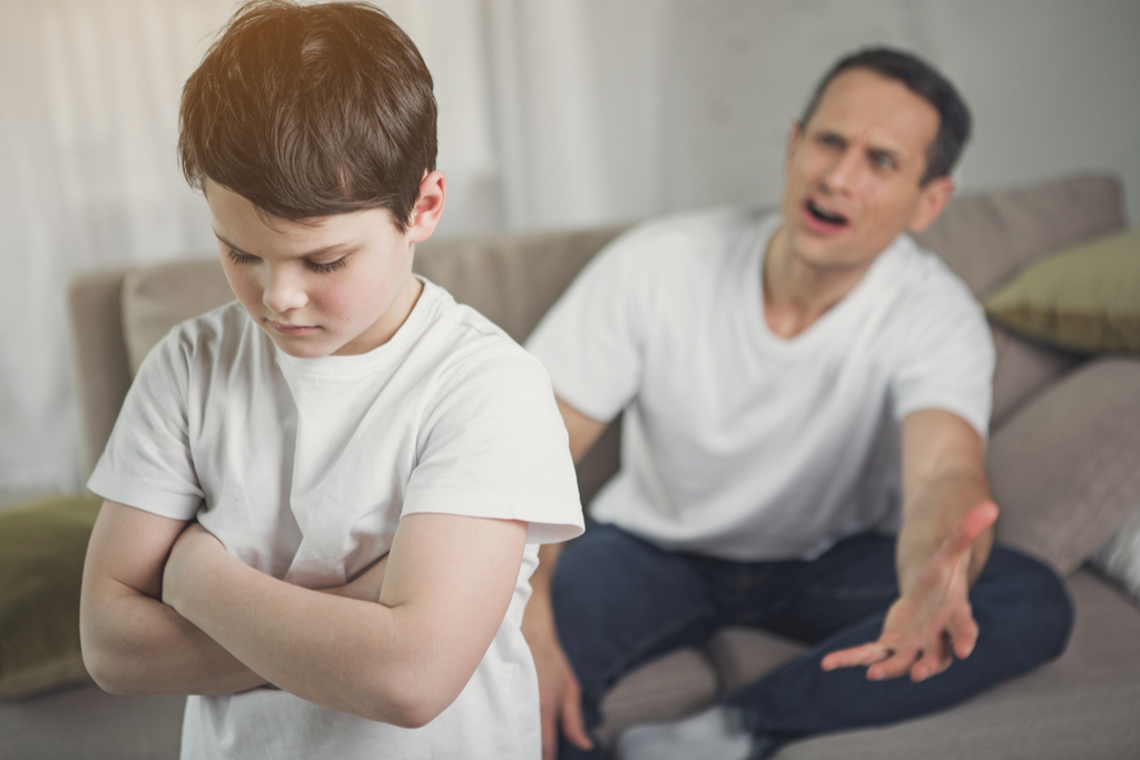 Dad Yelling at Child