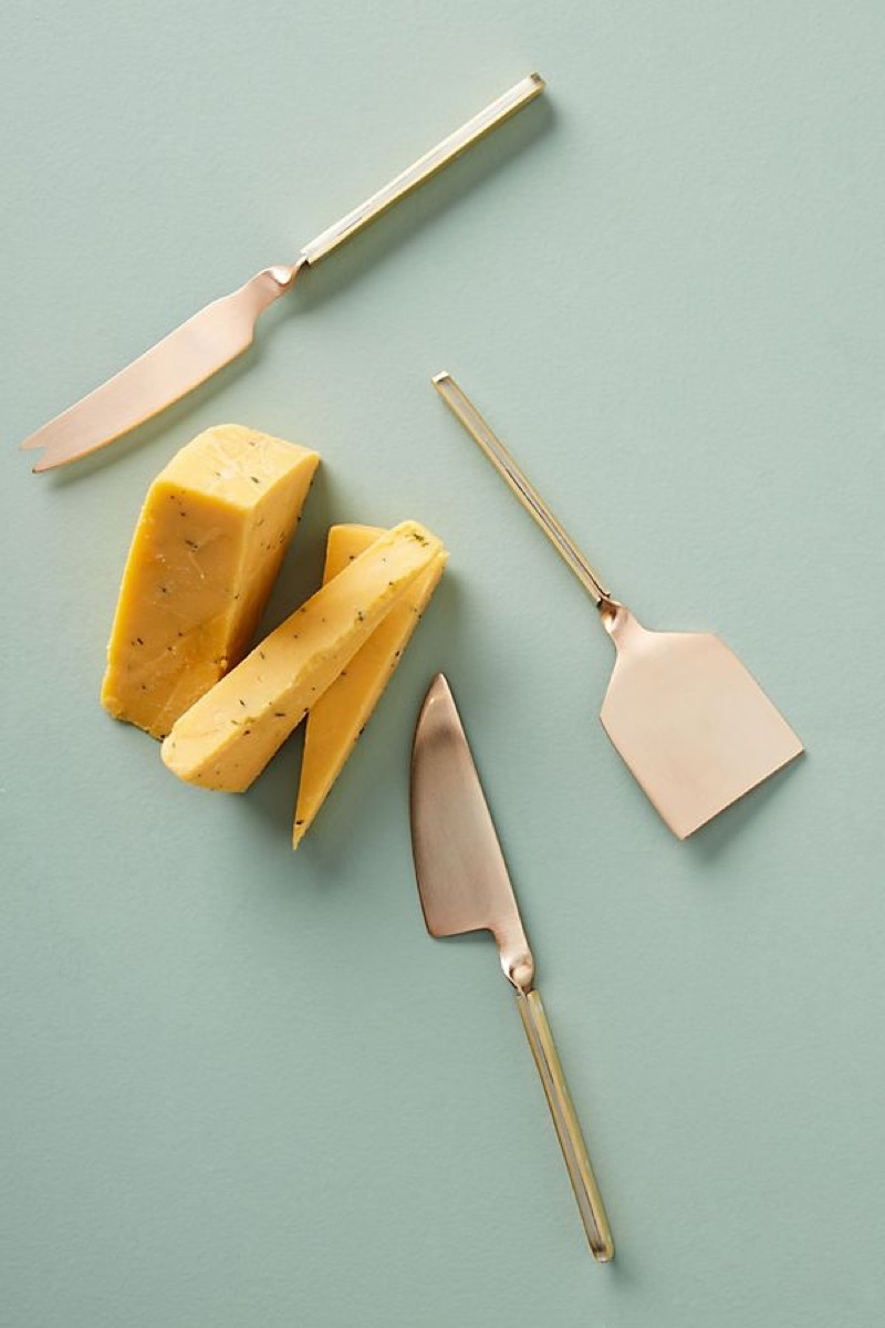 set of three cheese knives