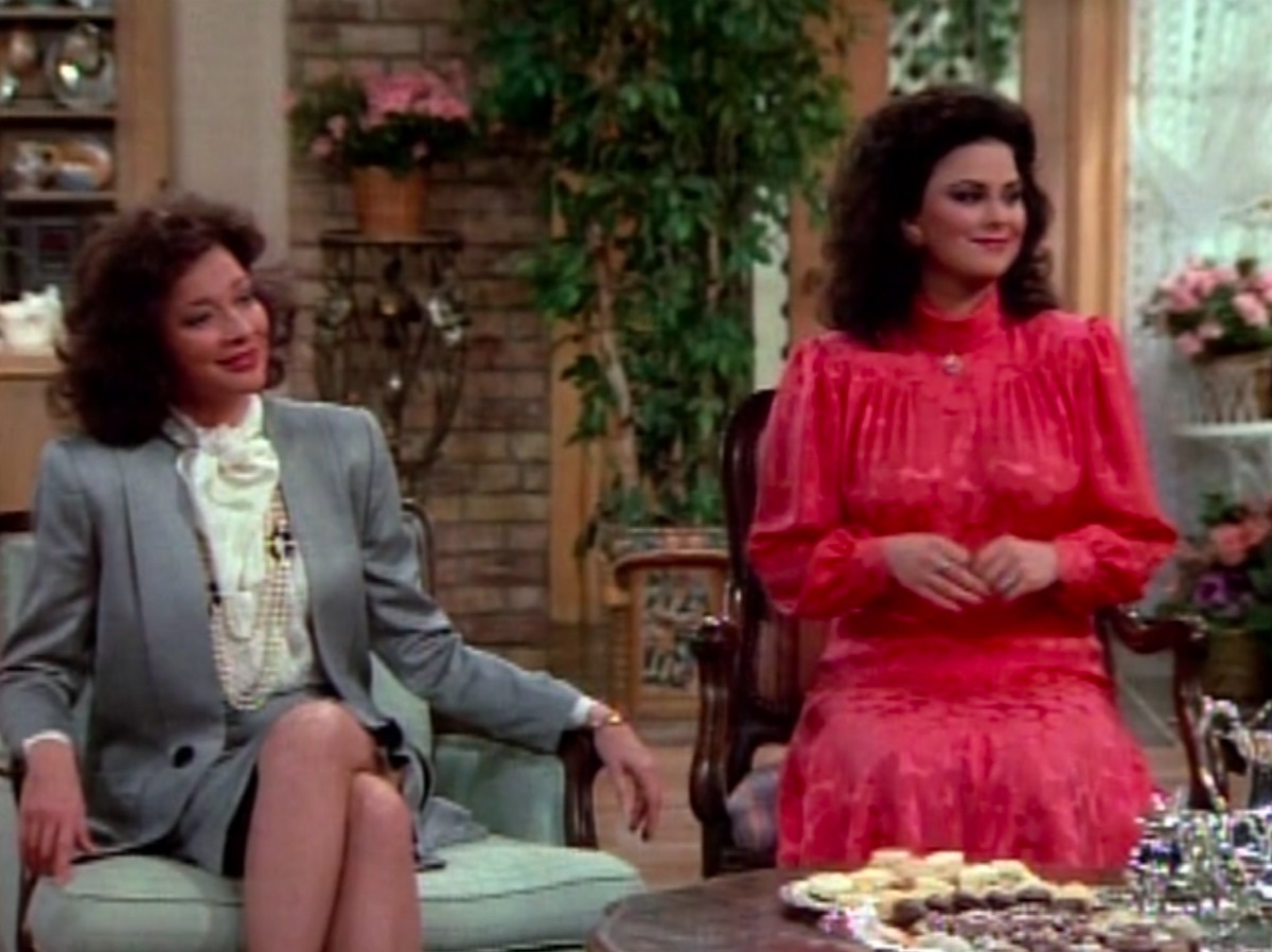 Dixie Carter and Delta Burke in Designing Women