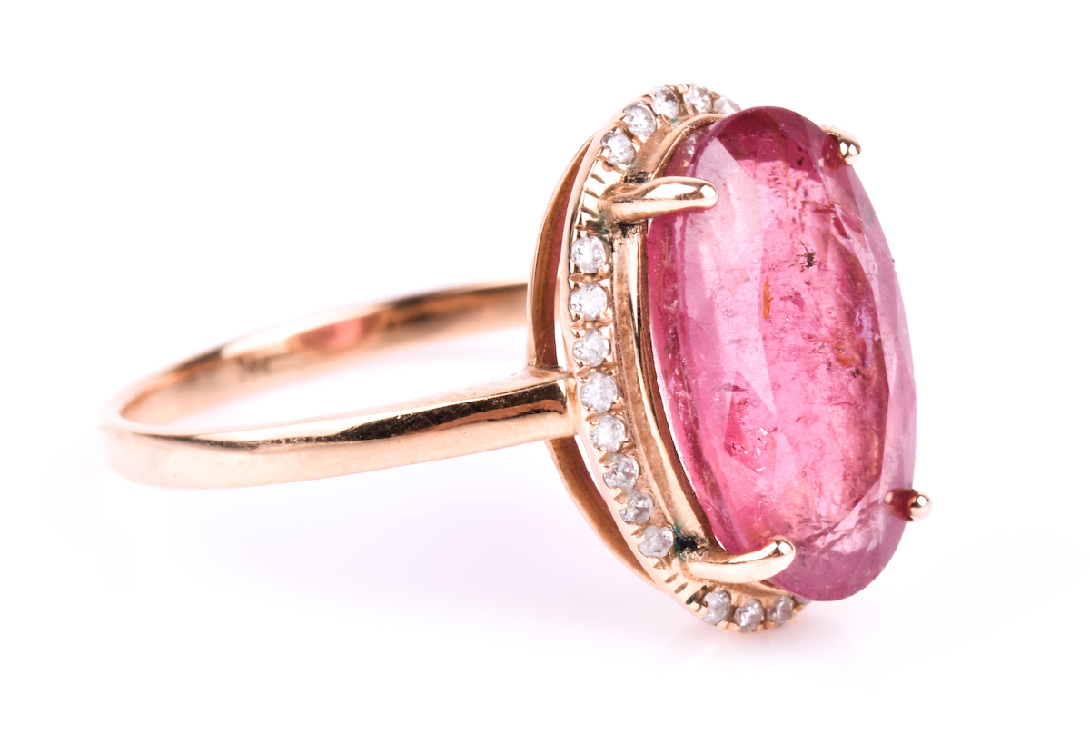 pink tourmaline ring