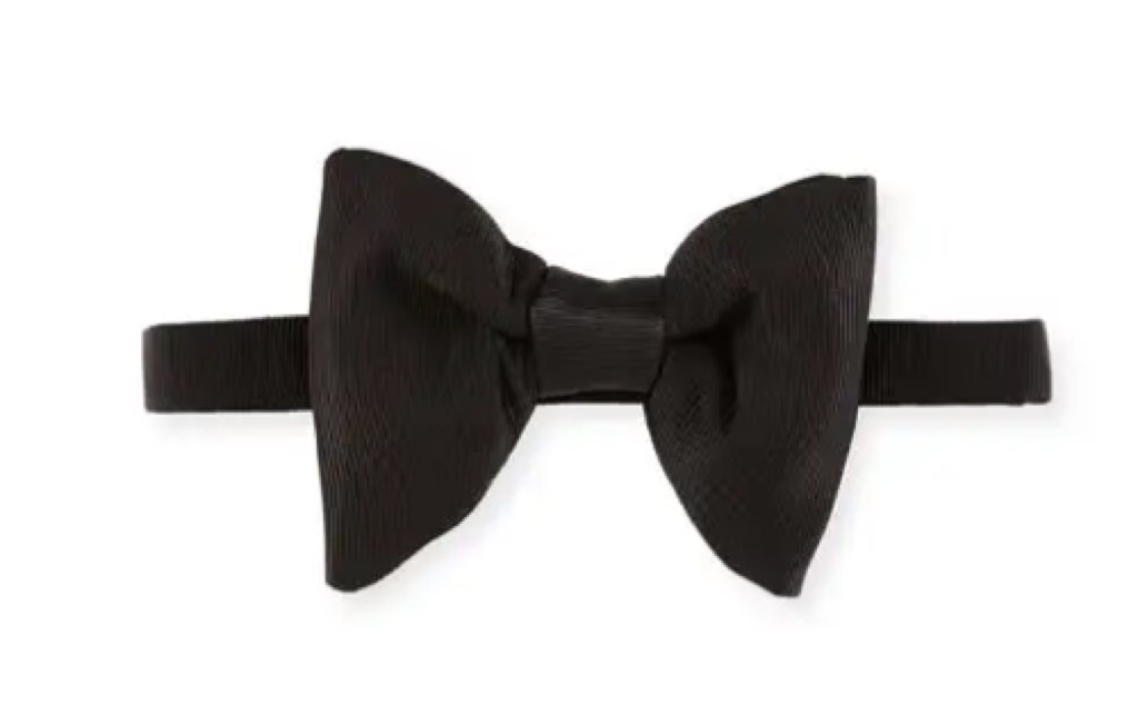 black bow tie