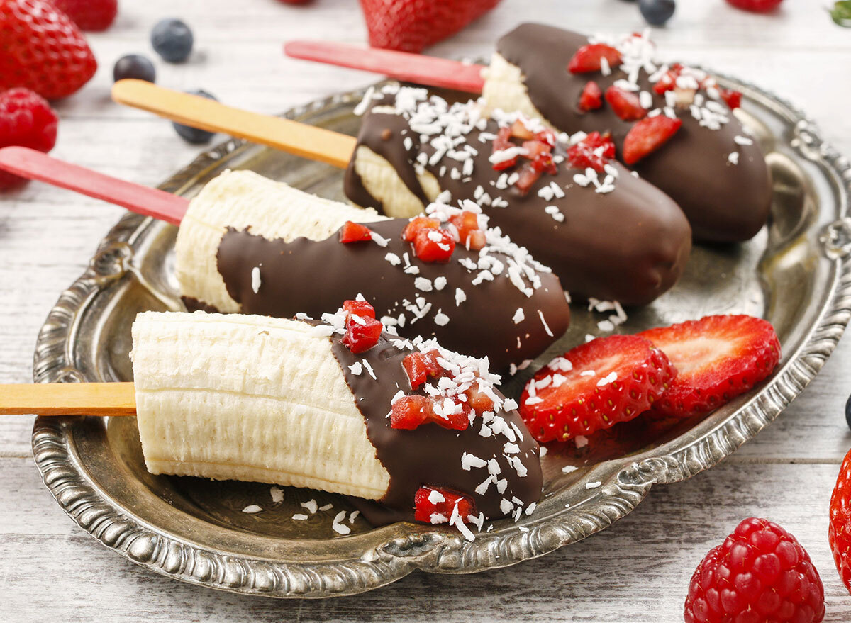 chocolate dipped bananas